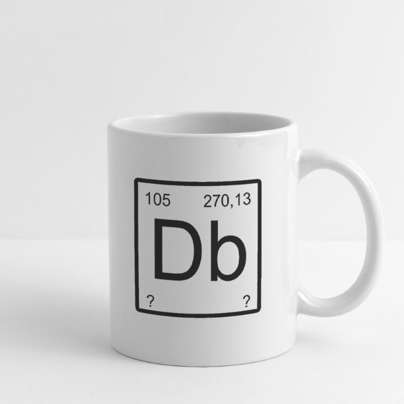 Dubnium Element Typography Mug