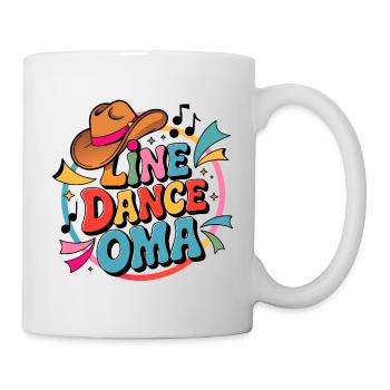 Grand-mère en ligne – Fête western colorée - Mug blanc - blanc - Droite