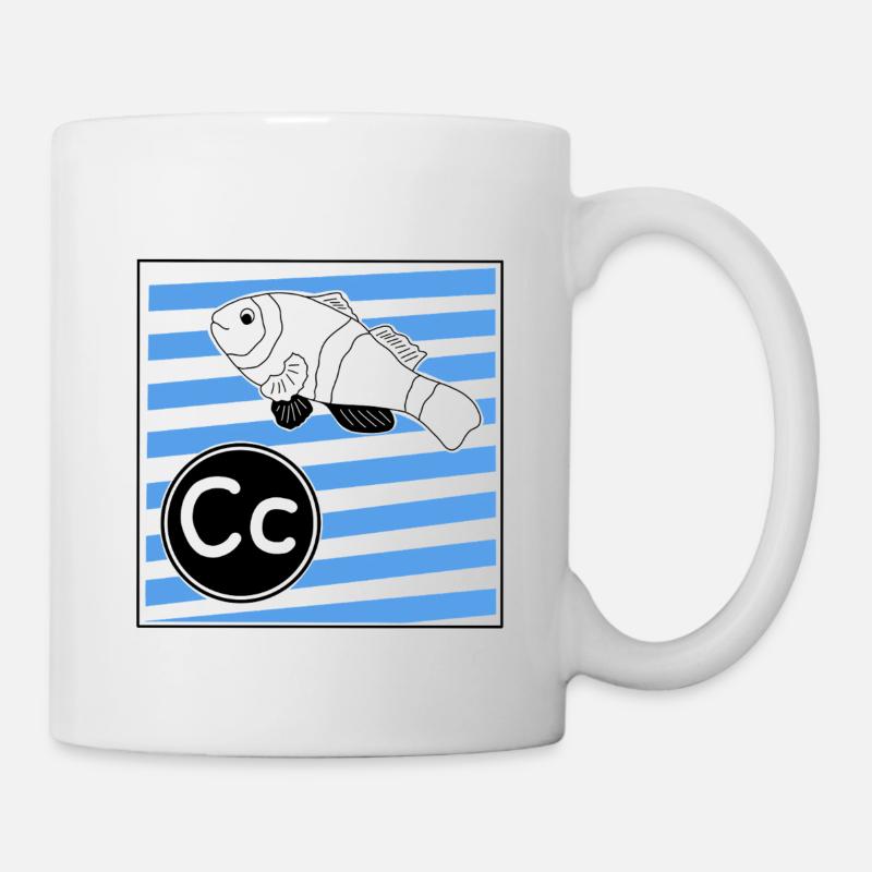 C for Clownfish - Mug - white