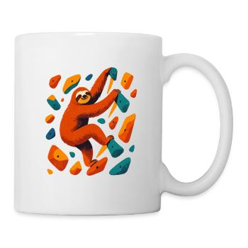 Don de la salle d’escalade pour paresseux de bloc - Mug blanc - blanc - Droite