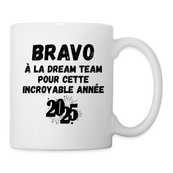 Thank you, bravo, congratulations - Mug - white - Right