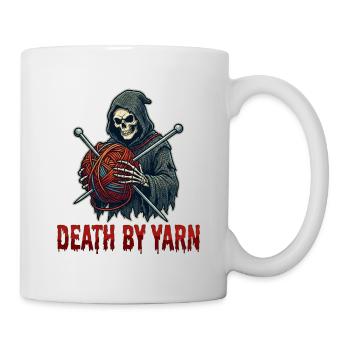 Mort par fil Faucheuse - Mug blanc - blanc - Droite