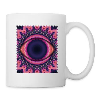 Psychedelic Eye Mandala - Mug blanc - blanc - Droite