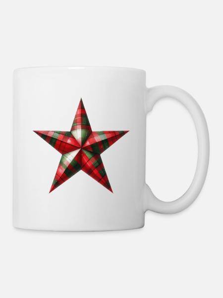 Christmas Star t-shirt design - Mug - white