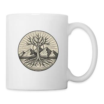 Arbre de vie - Mug blanc - blanc - Droite