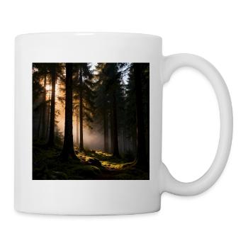 Forest Bushcraft Survival Poster - Mug - white - Right