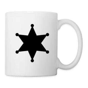 Étoile du shérif - Mug blanc - blanc - Droite