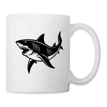 Hai - Tasse - Weiß - Rechts