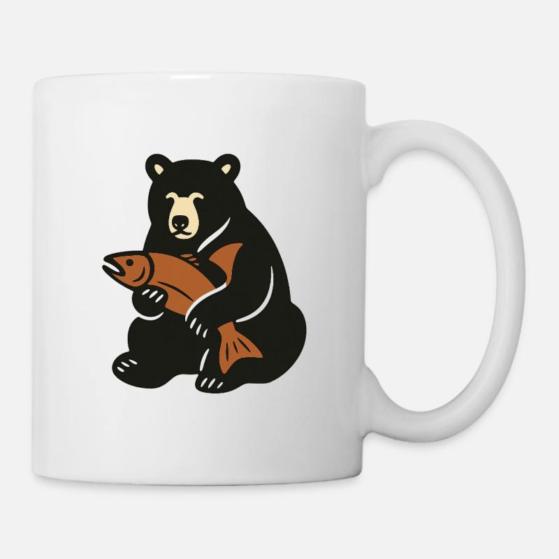 The Happy Bear - Mug - white