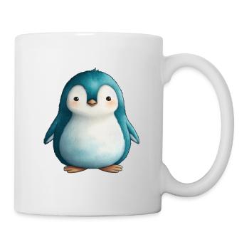 bébé pingouin, animal polaire, banquise - Mug - white - Right