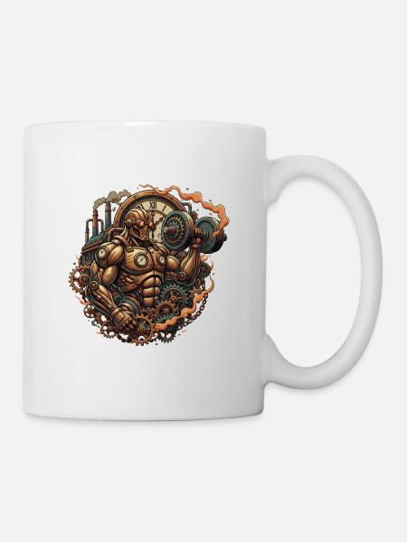 Steampunk und Retro - Tasse - Weiß