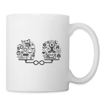Work-life balance: Find your optimal balance - Mug - white - Right