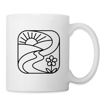 Randonnée : cadeau des montagnes - Mug blanc - blanc - Droite
