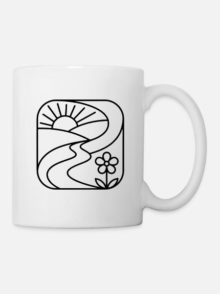 Wandern: Geschenk der Berge - Tasse - Weiß