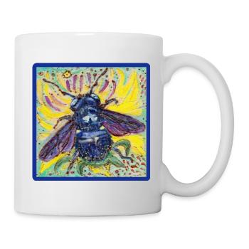 Carpenter bee - Mug - white - Right