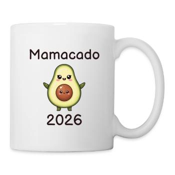 Mamacado 2026 – expectant mom avocado - Mug - white - Right