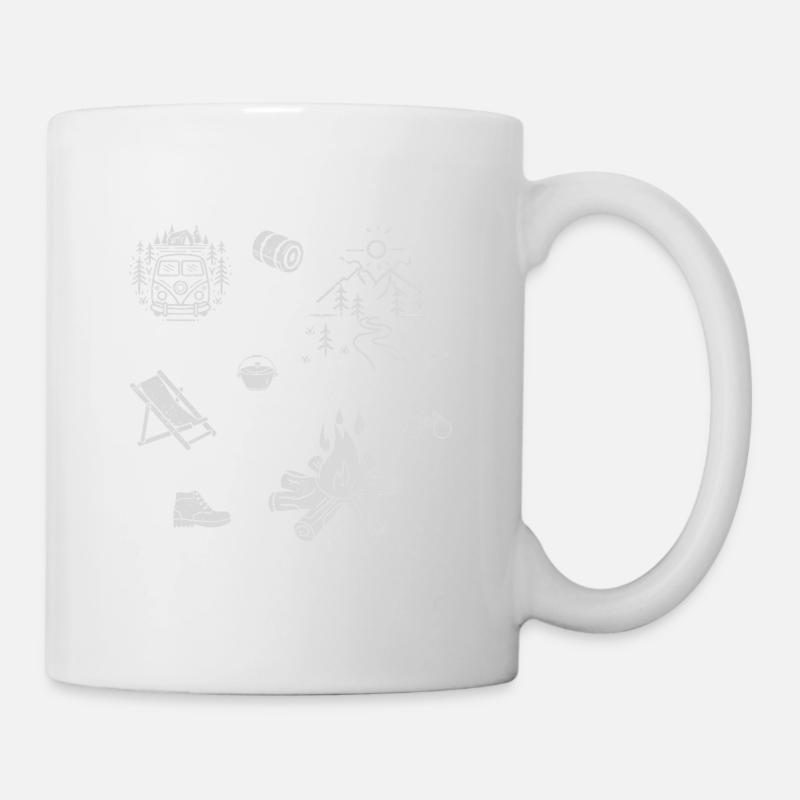 Campingleben im Wald - Tasse - Weiß