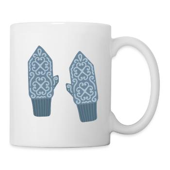 Selbu Norwegian Mittens - Mug - white - Right