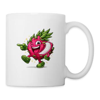 Fraise Dragon Joyeux - Mug blanc - blanc - Droite