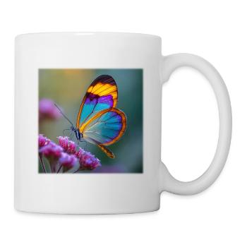 Colorful Fantasy Butterfly Glass Wings - Mug - white - Right