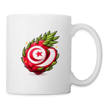 Tunisian Fruit Heart Pattern - Mug - white - Right