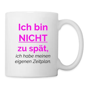 Je ne suis pas en retard, j’ai le mien - Mug blanc - blanc - Droite