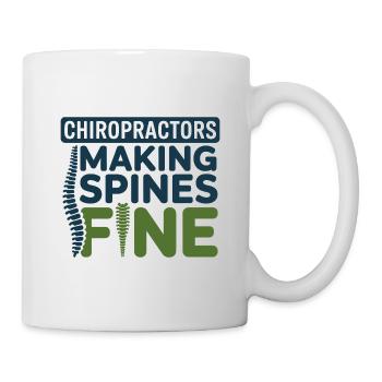 Chiropraktiker macht Spines Fine Professional DC - Tasse - Weiß - Rechts
