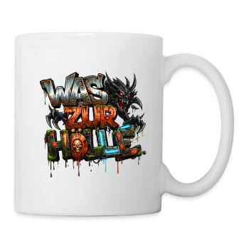 Enfer, Diables & Démons Graffiti urbain de rue - Mug blanc - blanc - Droite