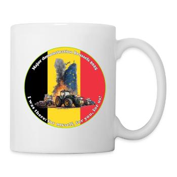 Bauernproteste in Brüssel 2025 - Tasse - Weiß - Rechts