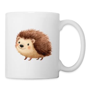 Süßer Igel – Kindliche und charmante Zeichnung - Tasse - Weiß - Rechts