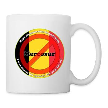 Bauernprotest gegen Mercosur - Tasse - Weiß - Rechts
