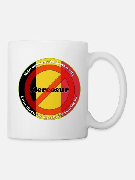 Bauernprotest gegen Mercosur - Tasse - Weiß