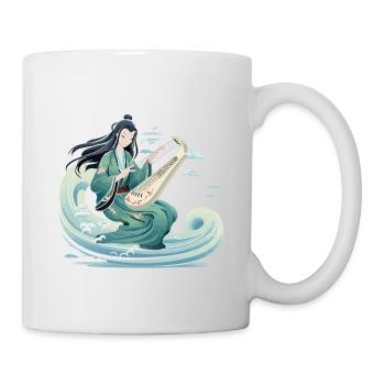 Guqin Master on Sea Wave - Mug - white - Right