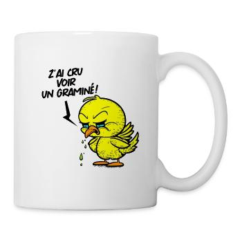 I THOUGHT I SAW A GRASS! - Mug - white - Right