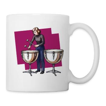DRUMMER #2 - sound & vision - Mug - white - Right