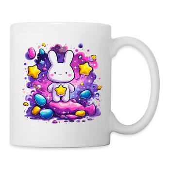 Kawaii Weltraumbunny Sterne - Tasse - Weiß - Rechts