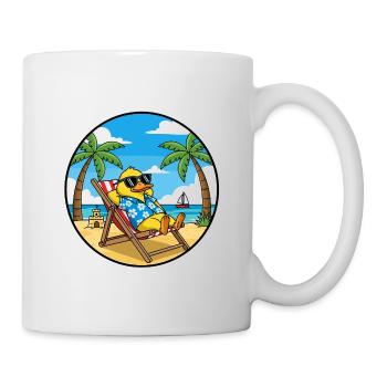 Ambiances estivales de vacances à Duck Beach Cool - Mug blanc - blanc - Droite