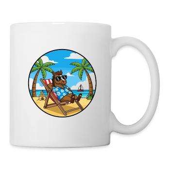 Cool Horse Beach Vacation Summer Vibes - Tasse - Weiß - Rechts