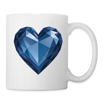 SAPHIR HEART - peace & love - Mug - white - Right