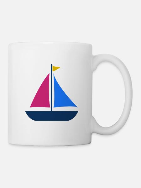 Segelboot - Tasse - Weiß