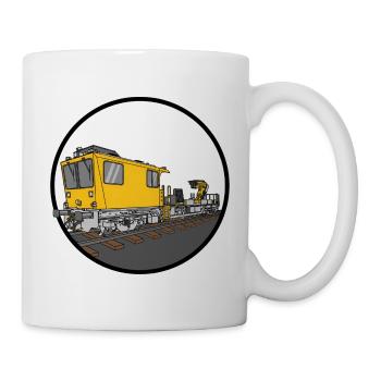 GAF Gleisarbeitsfahrzeug Gleisbauer - Tasse - Weiß - Rechts