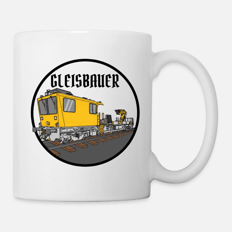 GAF Gleisarbeitsfahrzeug Gleisbauer - Tasse - Weiß