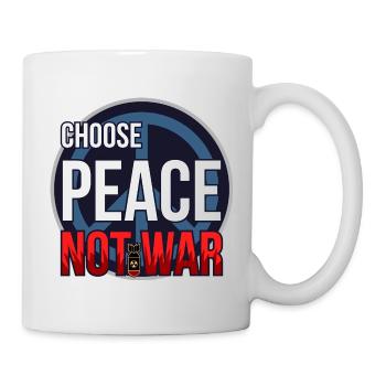 Choisissez la paix et non la guerre - Mug blanc - blanc - Droite