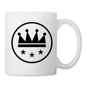 Krone Icon - Tasse - Weiß - Rechts