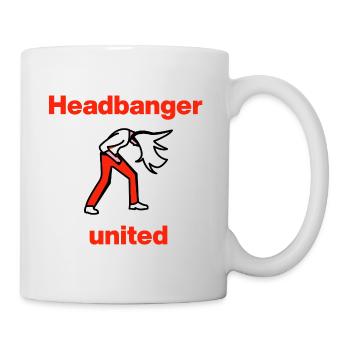 Headbanger United – Dur comme la pierre ! Mosh, Metal - Mug blanc - blanc - Droite