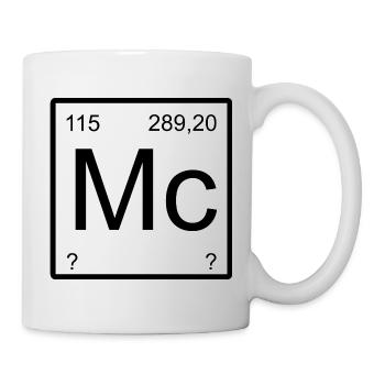 Moscovium Minimal Element Block - Tasse - Weiß - Rechts