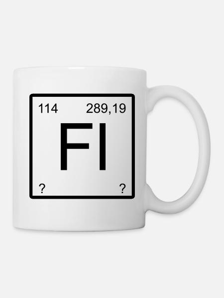 Fl Flerovium Element Symbol - Tasse - Weiß