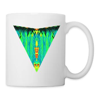 Digital Totem, Neon Guardian, Symmetry Beast - Mug - white - Right