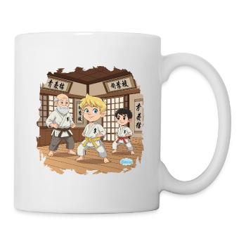 Bouno im Karate - Kleiner Kampfsportler - Tasse - Weiß - Rechts