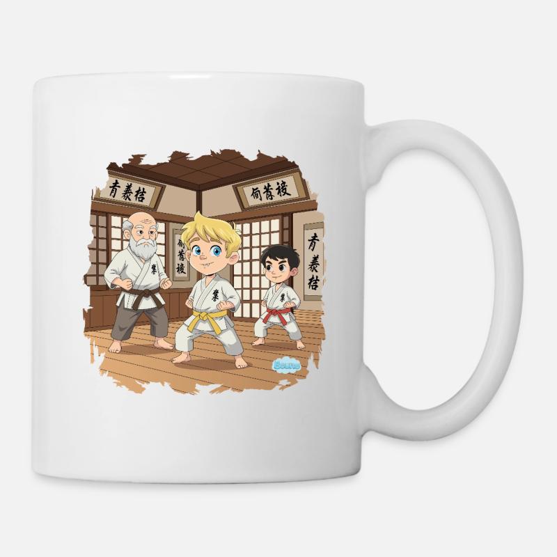 Bouno en Karaté - Petit Artiste Martial - Mug blanc - blanc